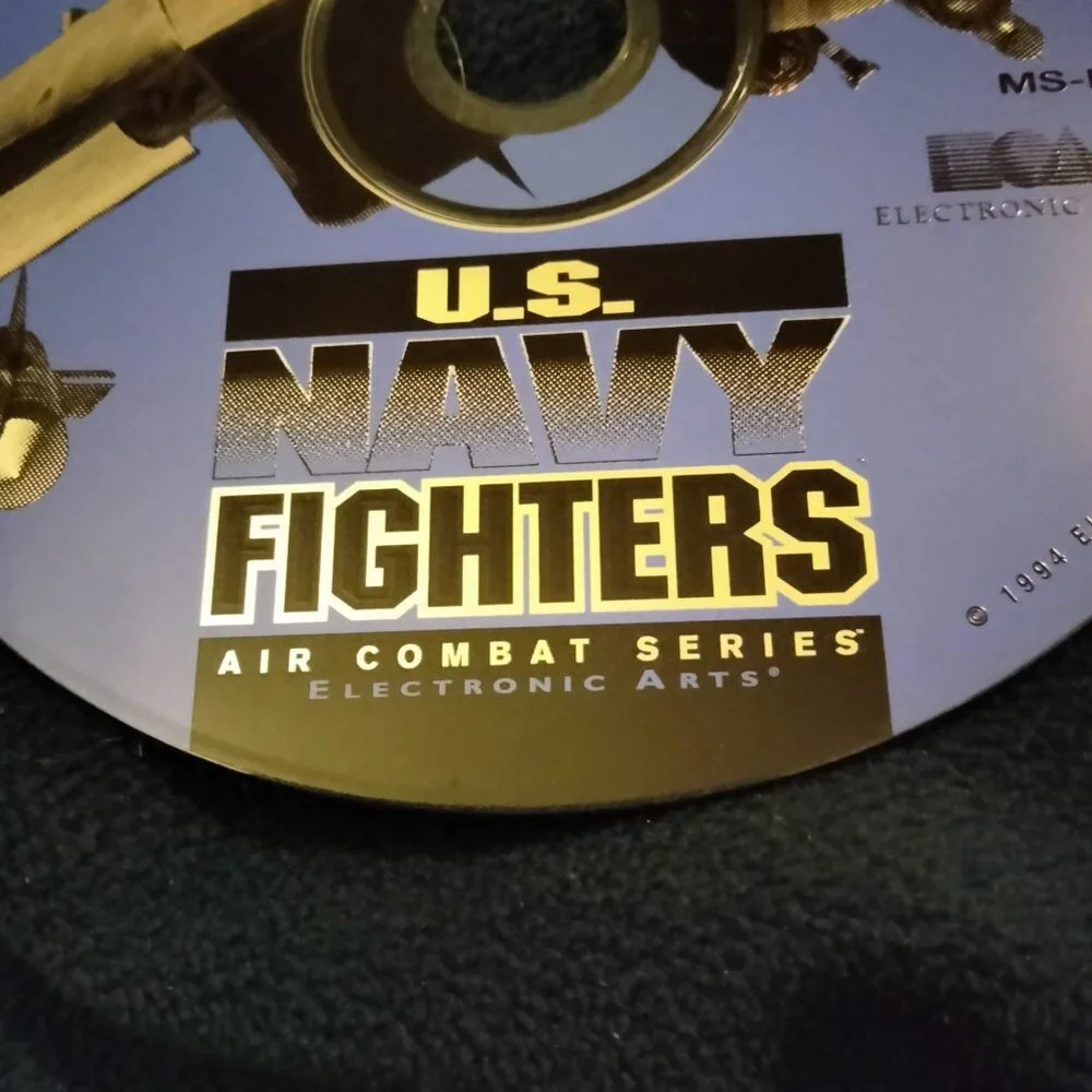 US Navy Fighters Game Air Combat Series MS DOS PC CD ROM Electronic Arts 1994